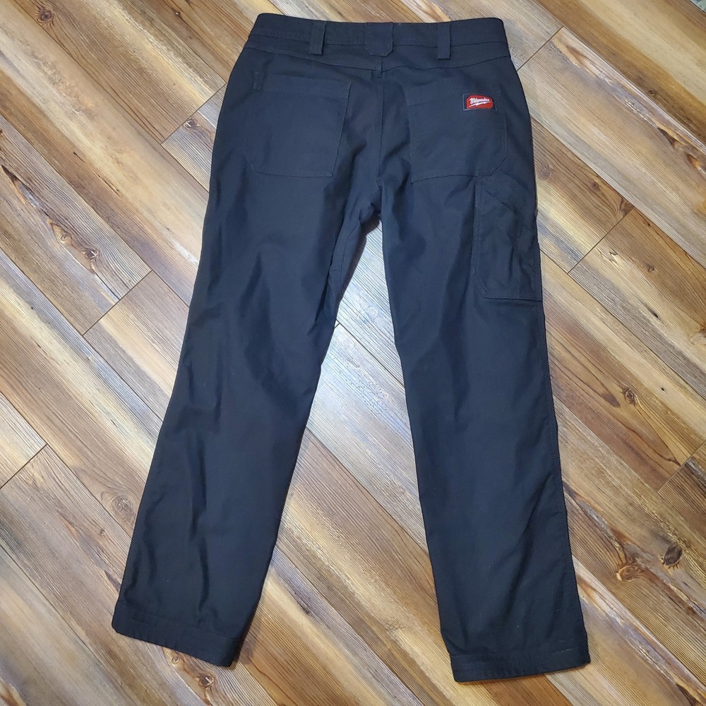Milwaukee FreeFlex Men Black Work Pants Utility Straight Leg M650 32x30